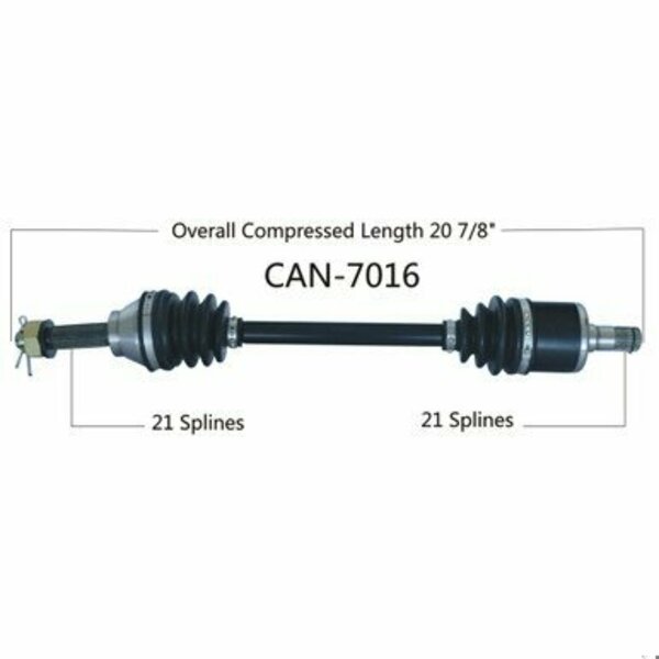Wide Open OE Replacement CV Axle for CAN AM FRONT LEFT TRAXTER 99-05 CAN-7016